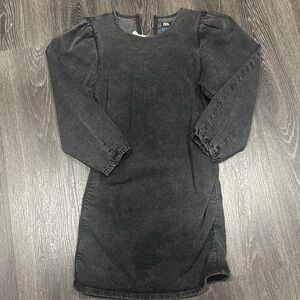 Zara Gray Puff Sleeve Bodycon Dress
